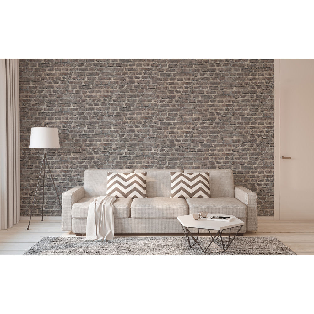AS Creation Wallpaper 361393 Bude Brick Effect Solid Vinyl