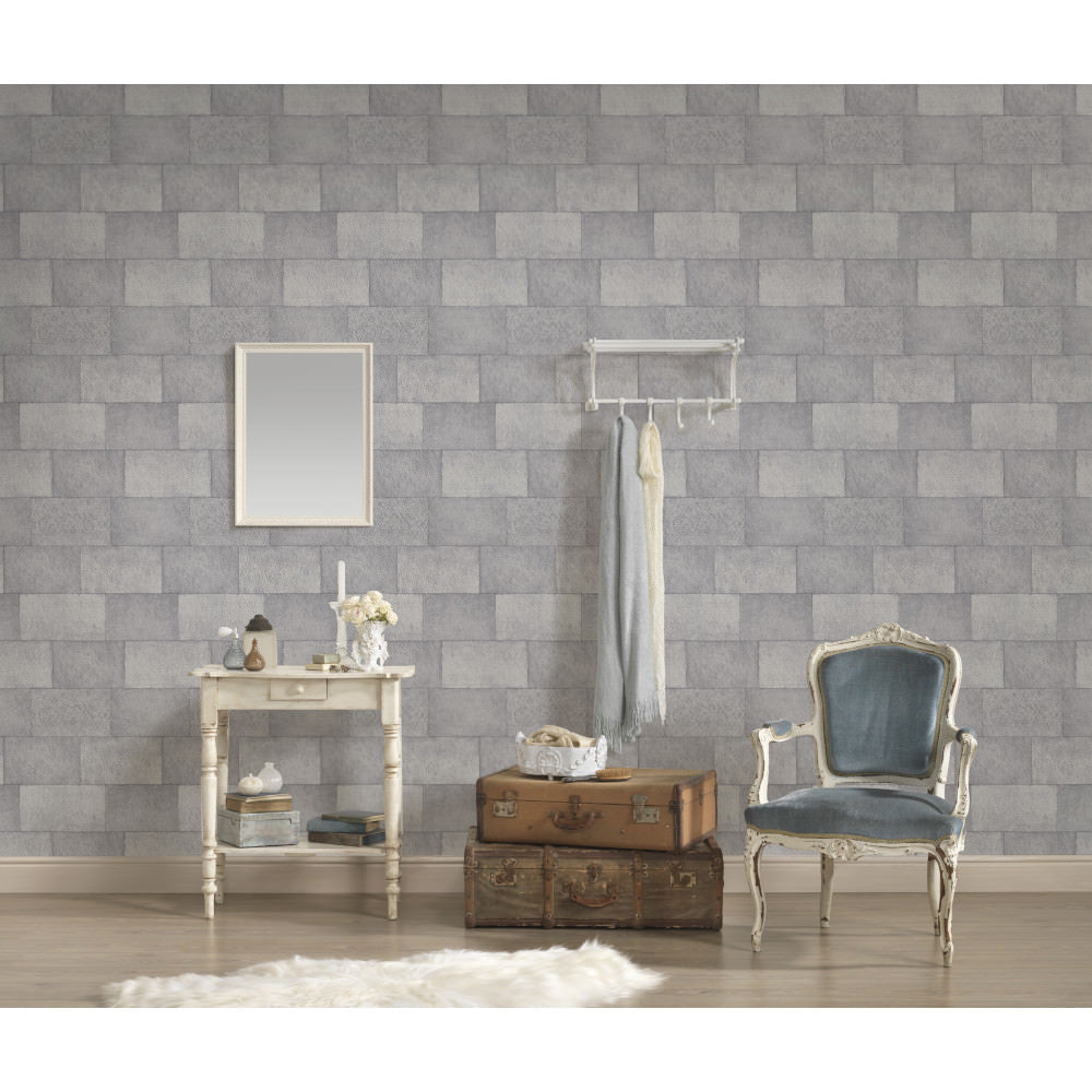 AS Creation Wallpaper 382011 Stone Effect Solid Vinyl