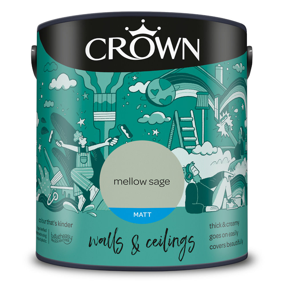 Crown Walls & Ceilings Emulsion Mellow Sage