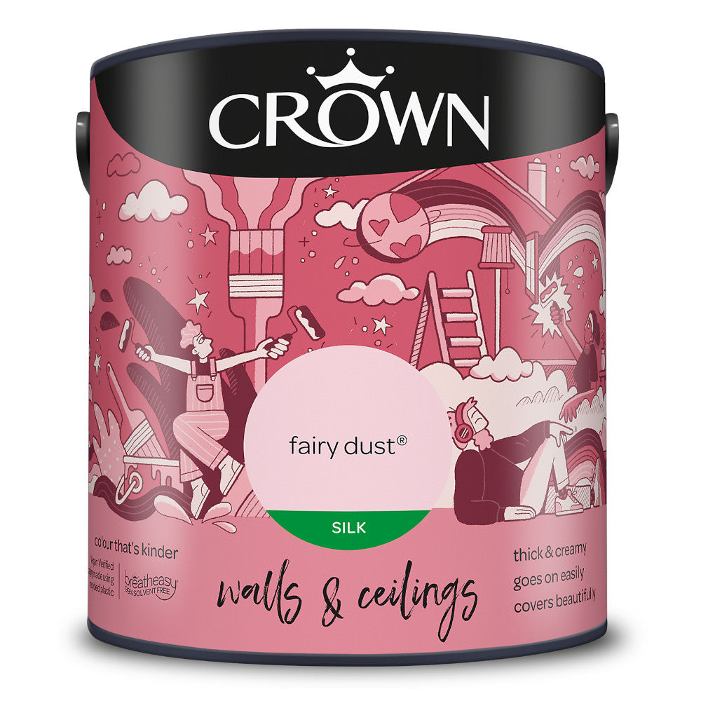 Crown Walls & Ceilings Emulsion Fairy Dust 2.5L Silk
