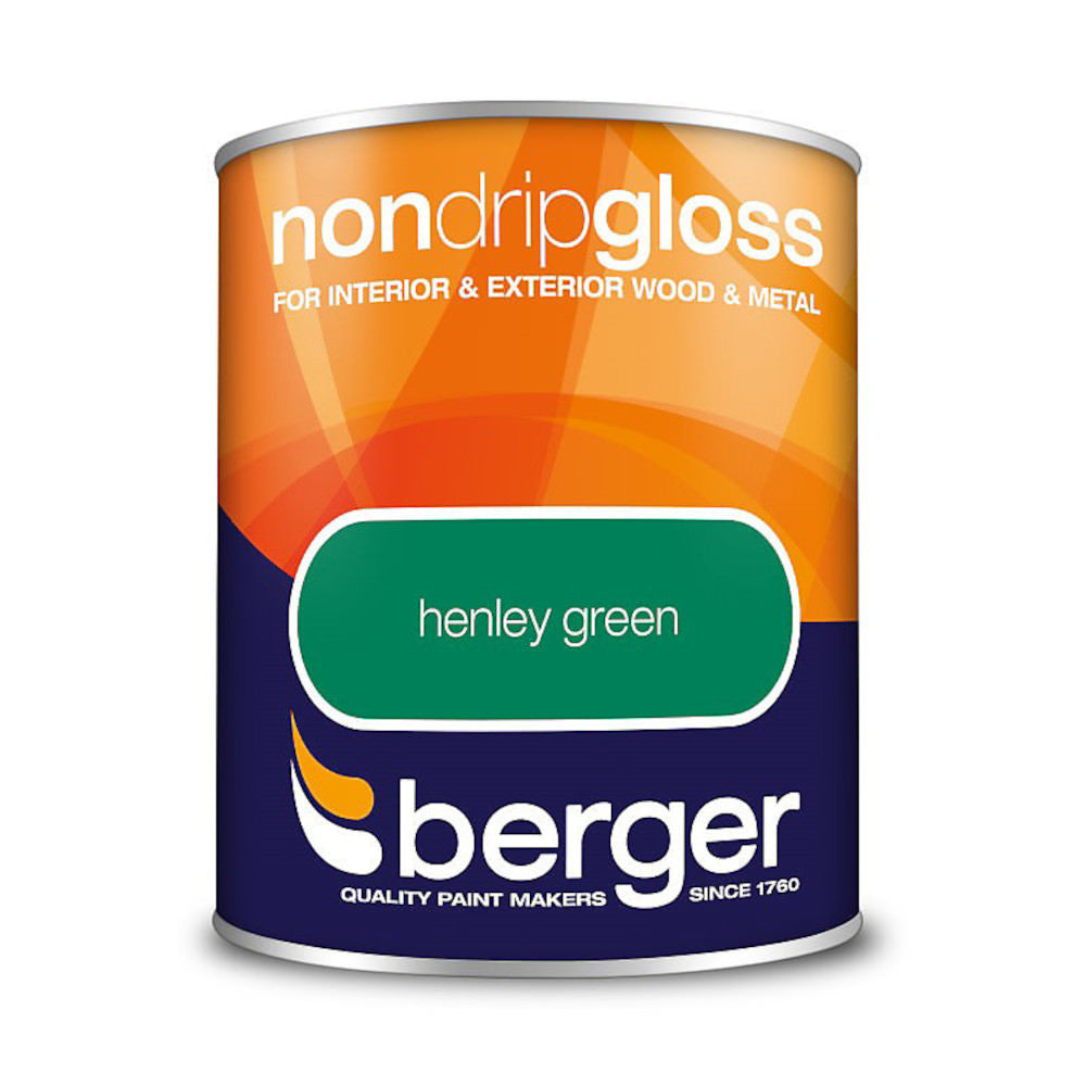 Berger Non Drip Gloss Henley Green 750ml Gloss