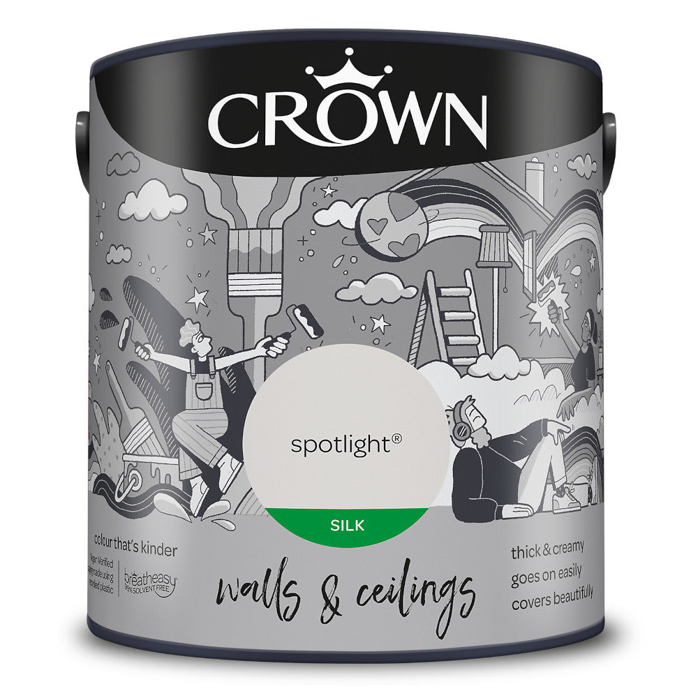 Crown Walls & Ceilings Emulsion Spotlight 2.5L Silk