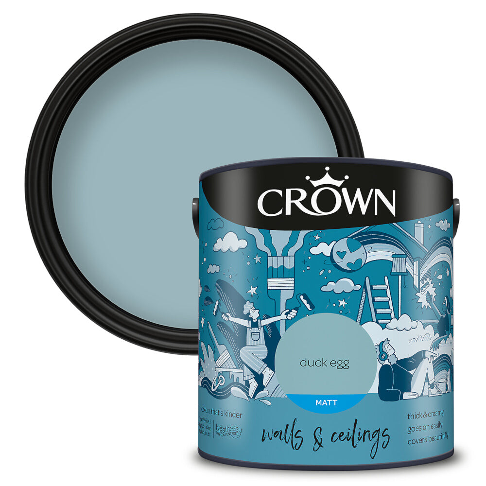 Crown Walls & Ceilings Emulsion Duck Egg