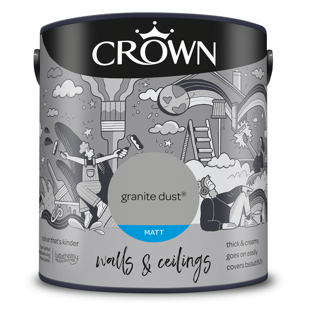 Crown Walls & Ceilings Emulsion Granite Dust