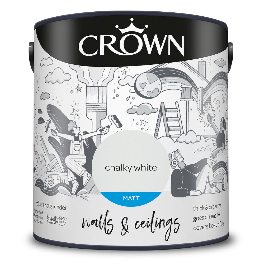 Crown Walls & Ceilings Emulsion Chalky White