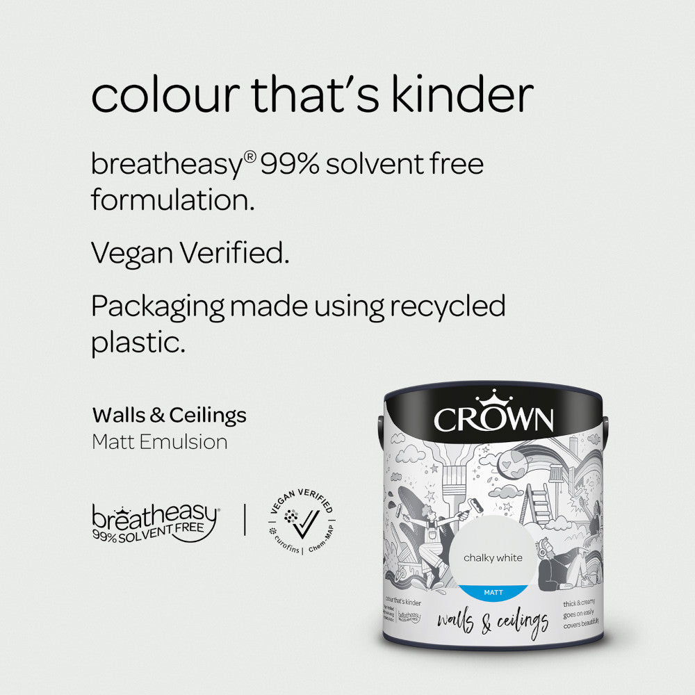 Crown Walls & Ceilings Emulsion Chalky White