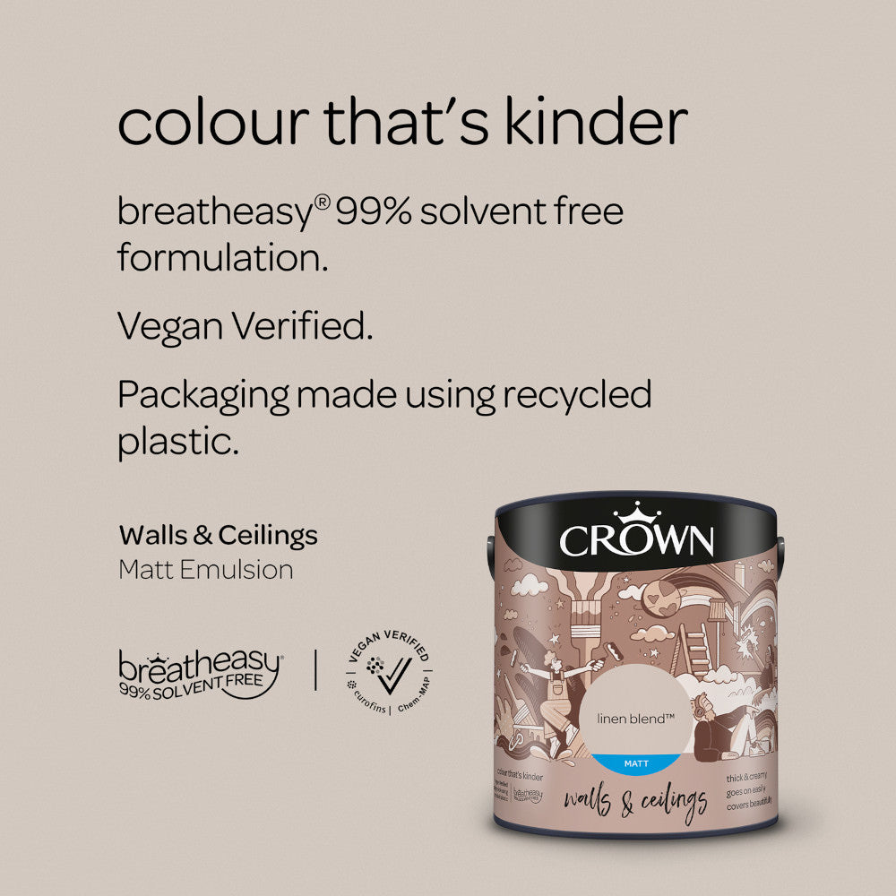 Crown Walls & Ceilings Emulsion Linen Blend
