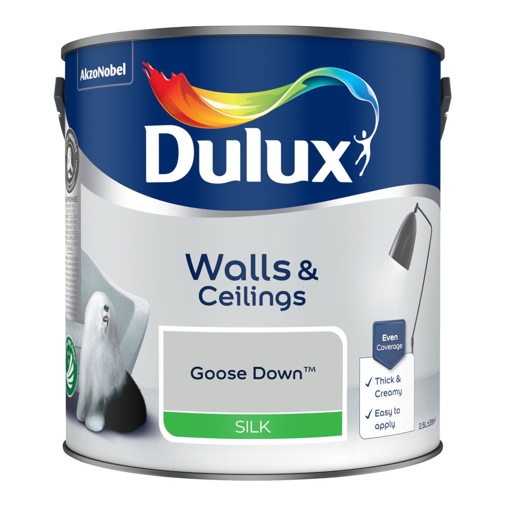 Dulux Emulsion Paint Goose Down 2.5L Silk