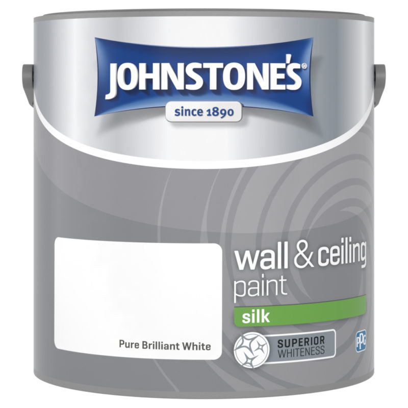 Johnstones Interior Emulsion Brilliant White 2.5L Silk