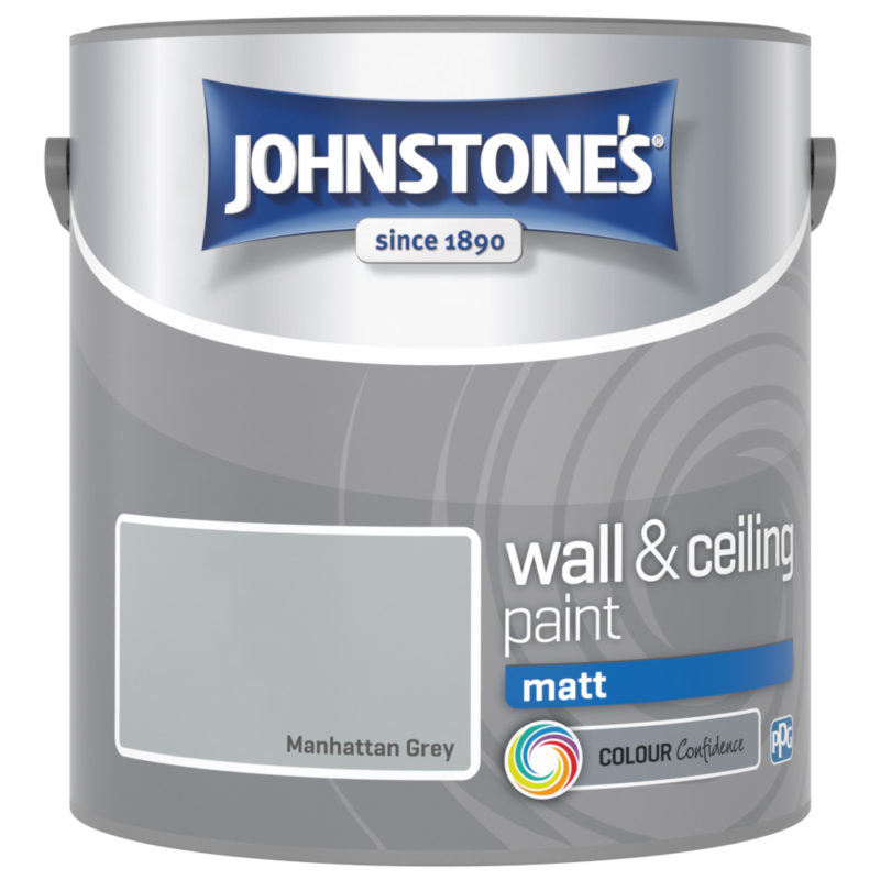 Johnstones Interior Emulsion Manhattan Grey 2.5L Matt