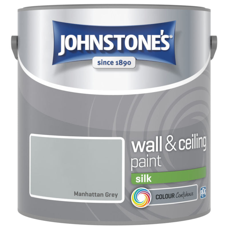 Johnstones Interior Emulsion Manhattan Grey 2.5L Silk