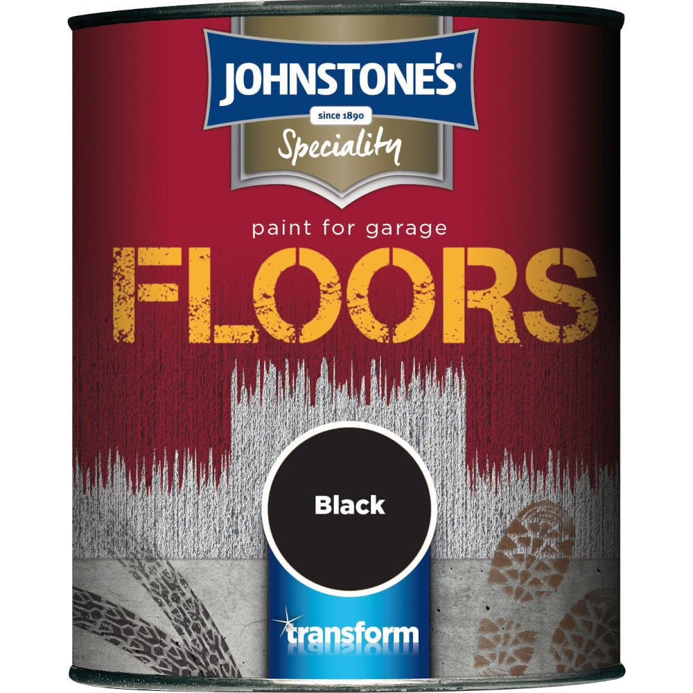 Johnstones Speciality High Performance Floor Paint Black 750ml