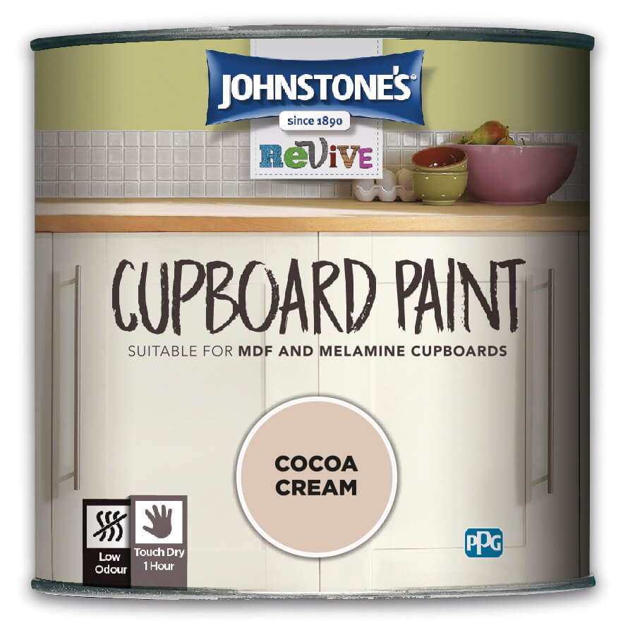 Johnstones Revive Cupboard Paint Cocoa Cream 750ml Cocoa Cream