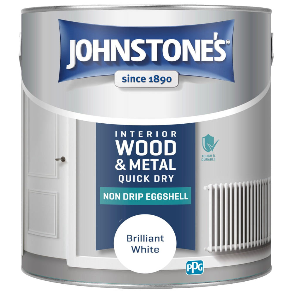 Johnstones Eggshell Brilliant White 2.5L