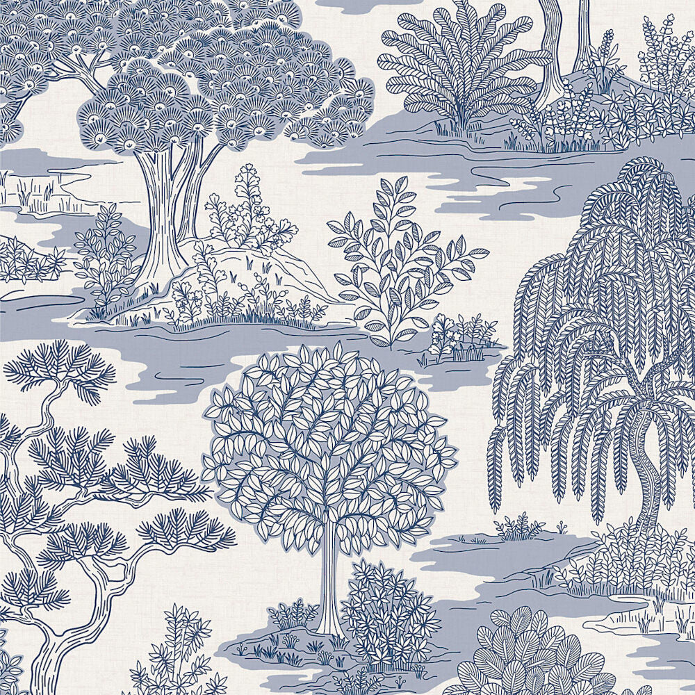 This image shows product Fine Decor Wallpaper FD43443 UK Zen Sidewall Blue