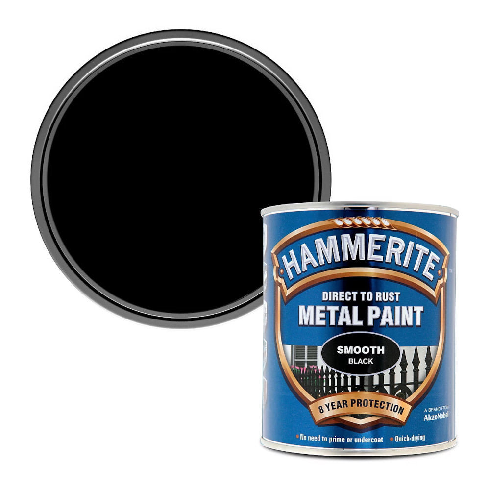 Hammerite Metal Paint Smooth Black