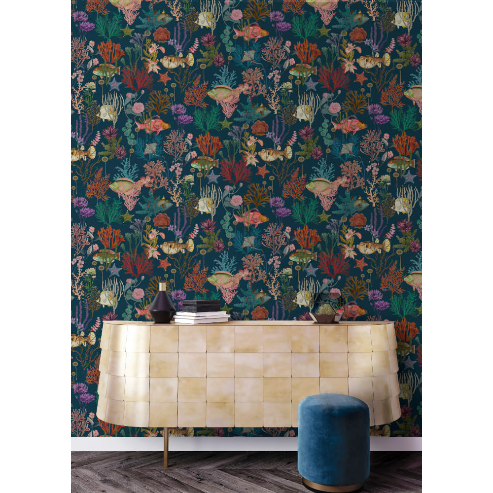 Holden Wallpaper 99431 Cora Navy
