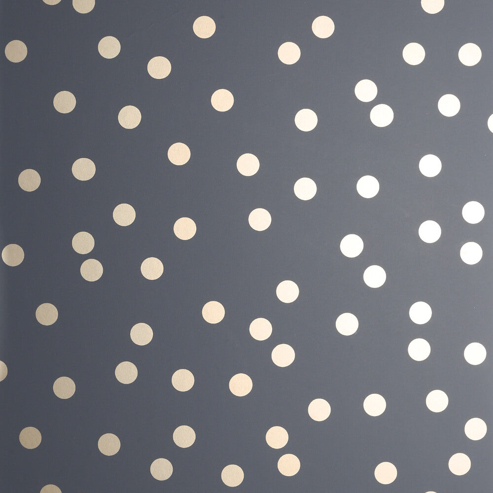 Arthouse Wallpaper Dotty Charcoal Rose Gold 685001