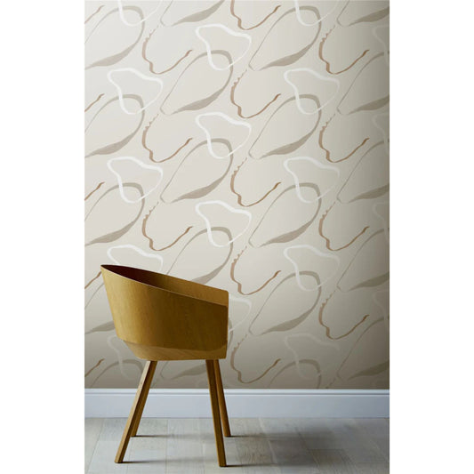 Arthouse Wallpaper 924405 Linear Swirl Natural