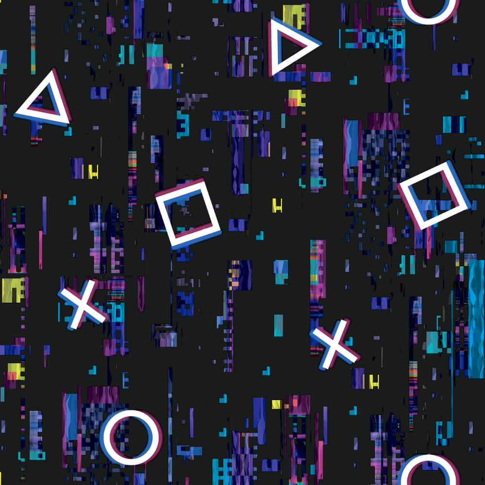 Debona Wallpaper 6219 Video Glitch Black