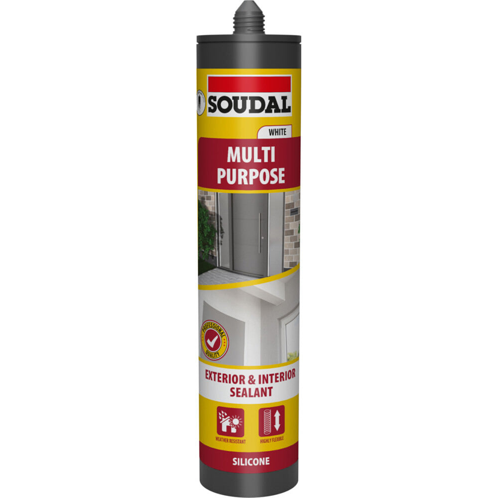 Soudal Multi Purpose Silicone Sealant Clear
