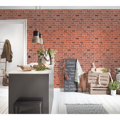 AS Creation Wallpaper 7798-16 Il Decoro Brick Red