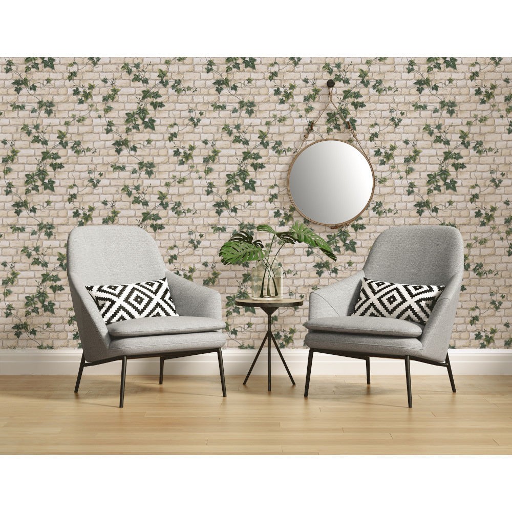 AS Creation Wallpaper 9804-34 Il Decoro Brick Ivy