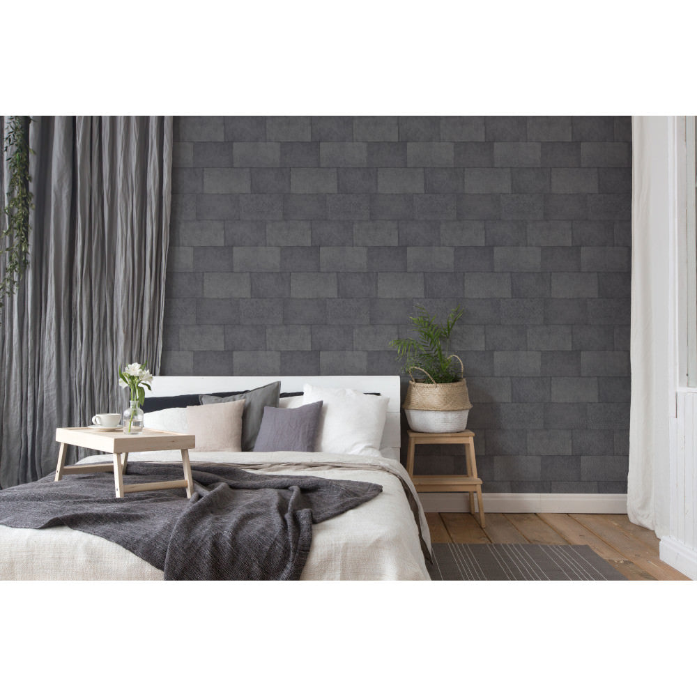 AS Creation Wallpaper 382016 Stone Effect Solid Vinyl 