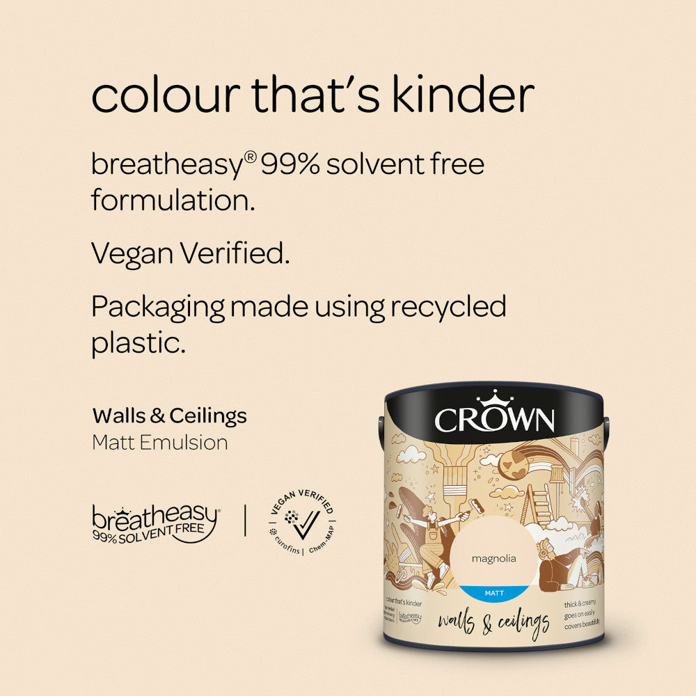 Crown Walls & Ceilings Emulsion Magnolia 