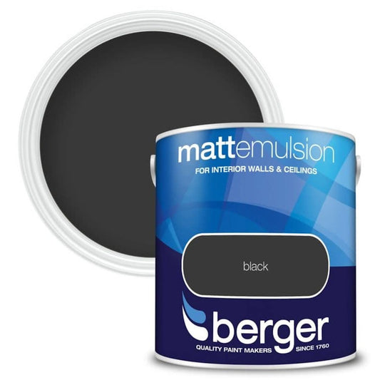 Berger Interior Emulsion Black 2.5L Matt