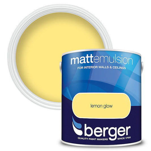 Berger Interior Emulsion Lemon Glow 2.5L Matt