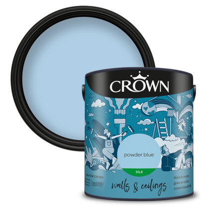 Crown Walls & Ceilings Emulsion Powder Blue