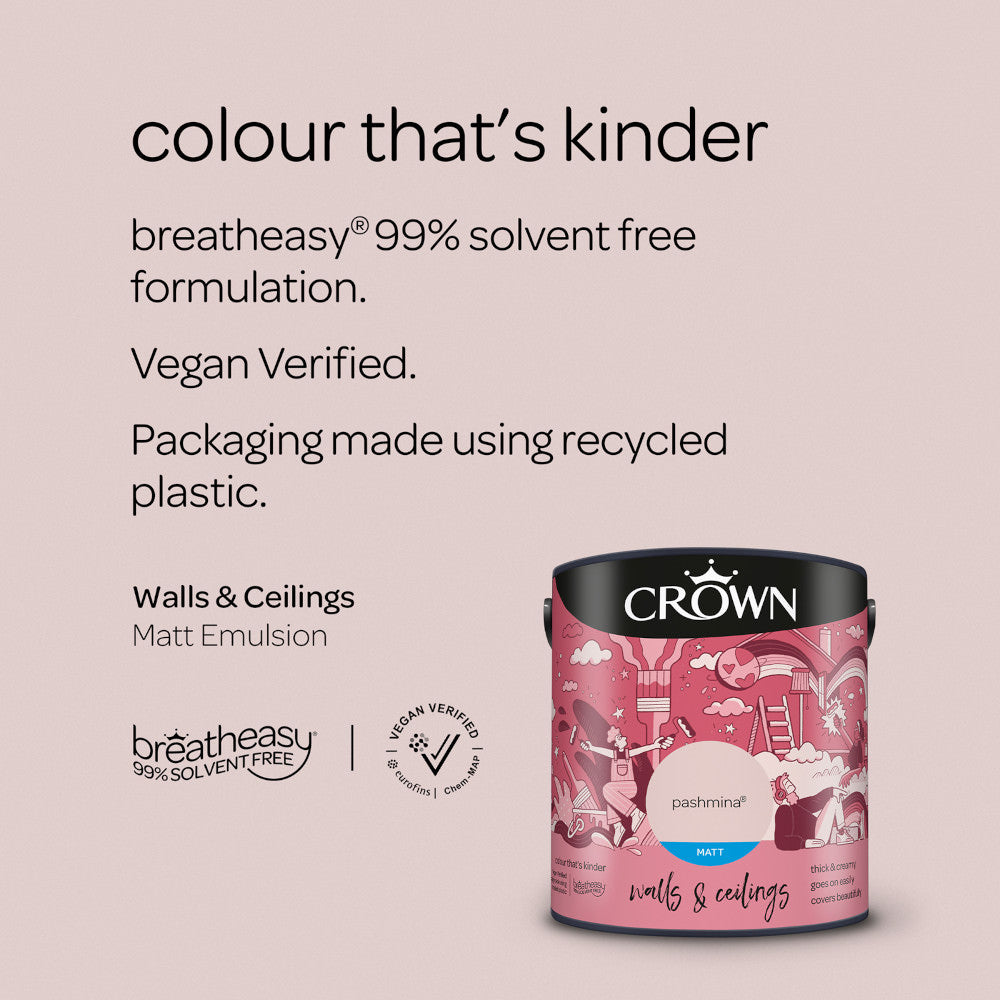 Crown Walls & Ceilings Emulsion Pashmina 
