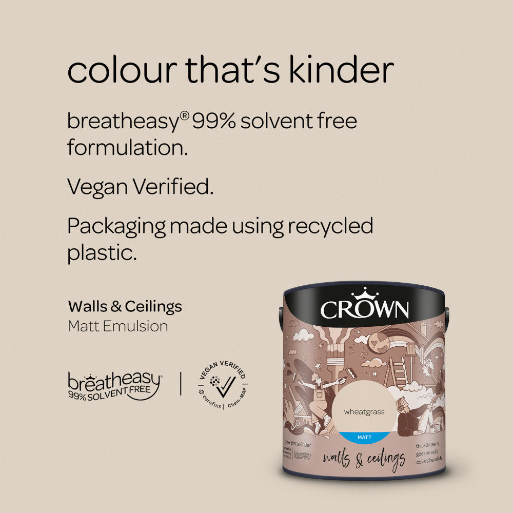 Crown Walls & Ceilings Emulsion Wheatgrass 