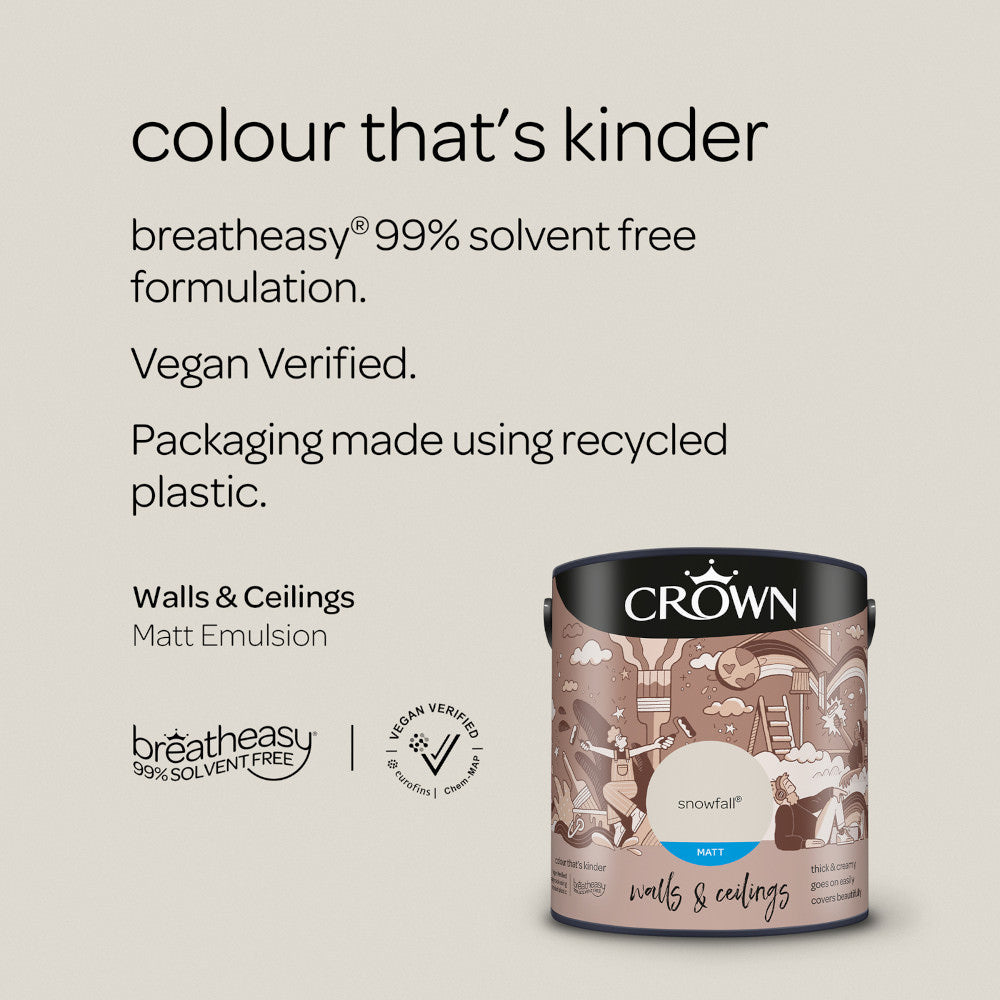 Crown Walls & Ceilings Emulsion Snowfall 