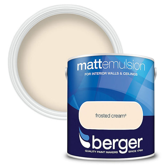 Berger Interior Emulsion Frosted Cream 2.5L Matt