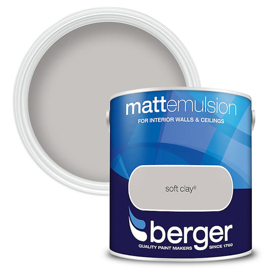 Berger Interior Emulsion Soft Clay 2.5L Matt