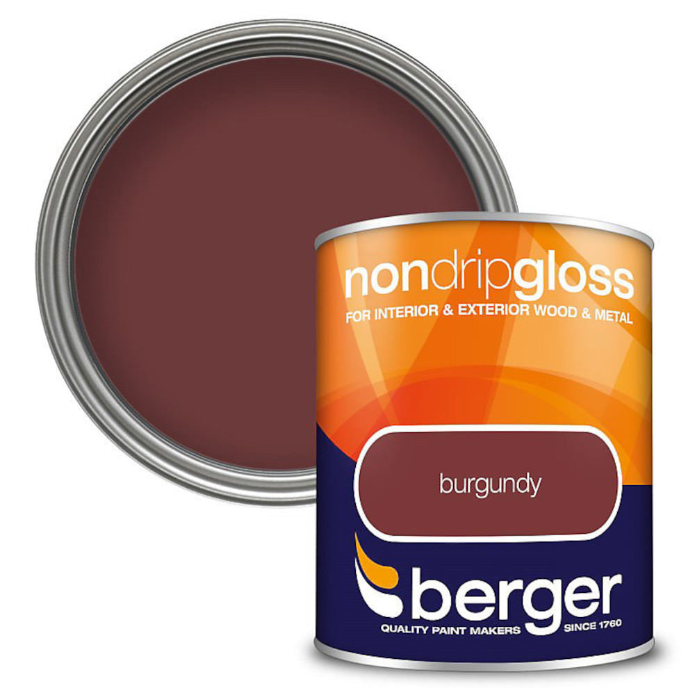 Berger Non Drip Gloss Burgundy 