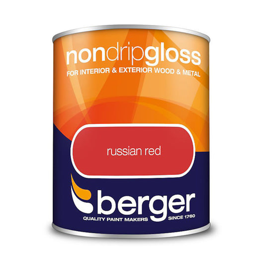 Berger Non Drip Gloss Russian Red 750ml Gloss