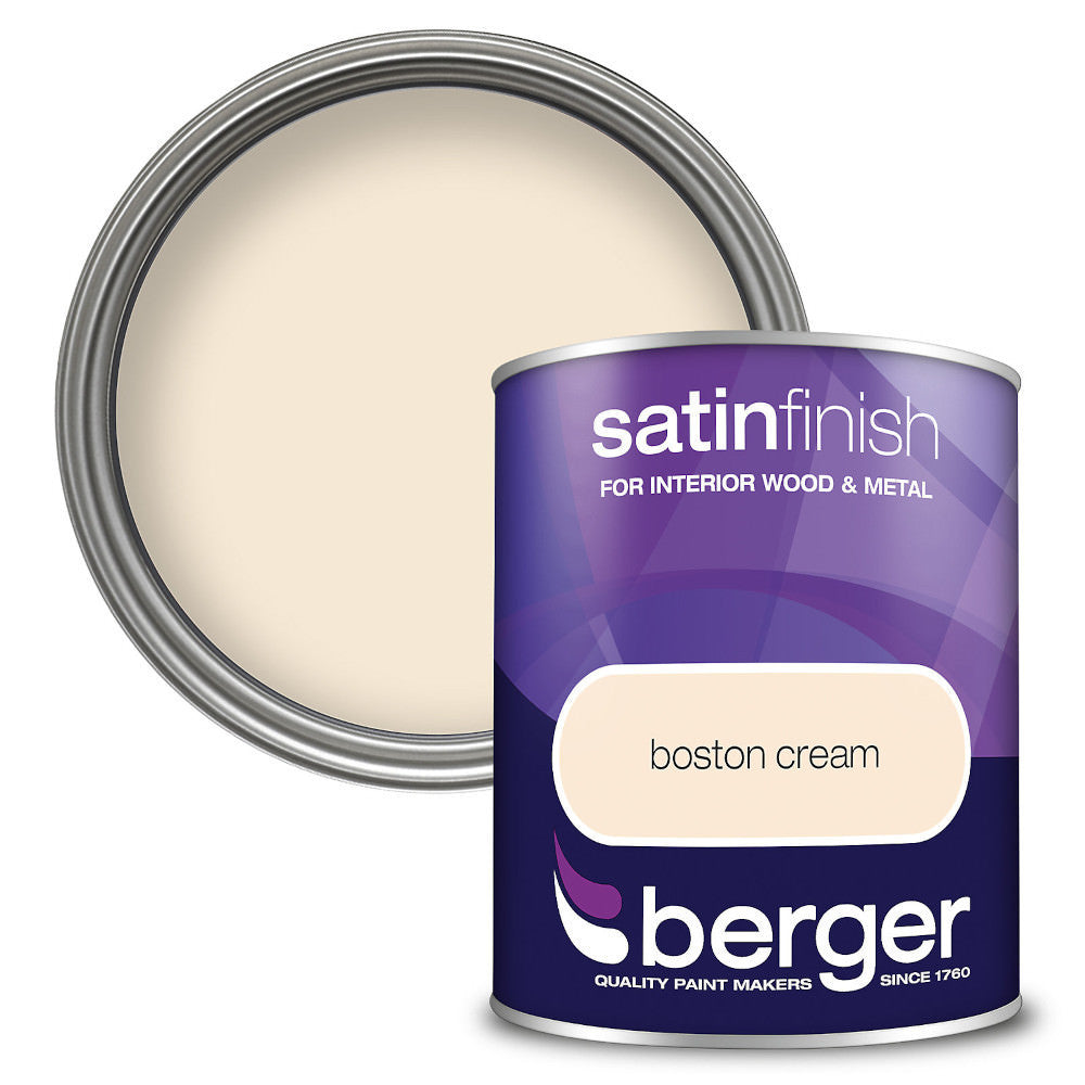 Berger Satin Sheen Boston Cream 750ml Satin