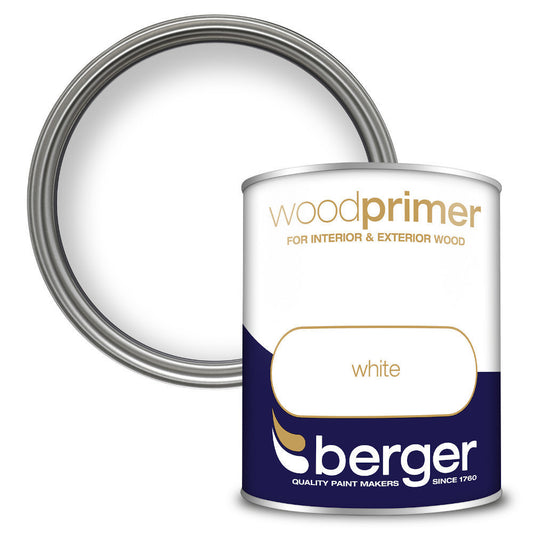 Berger Wood Primer White 750ml White