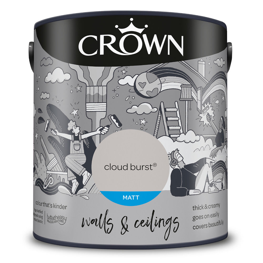 Crown Walls & Ceilings Emulsion Cloud Burst 