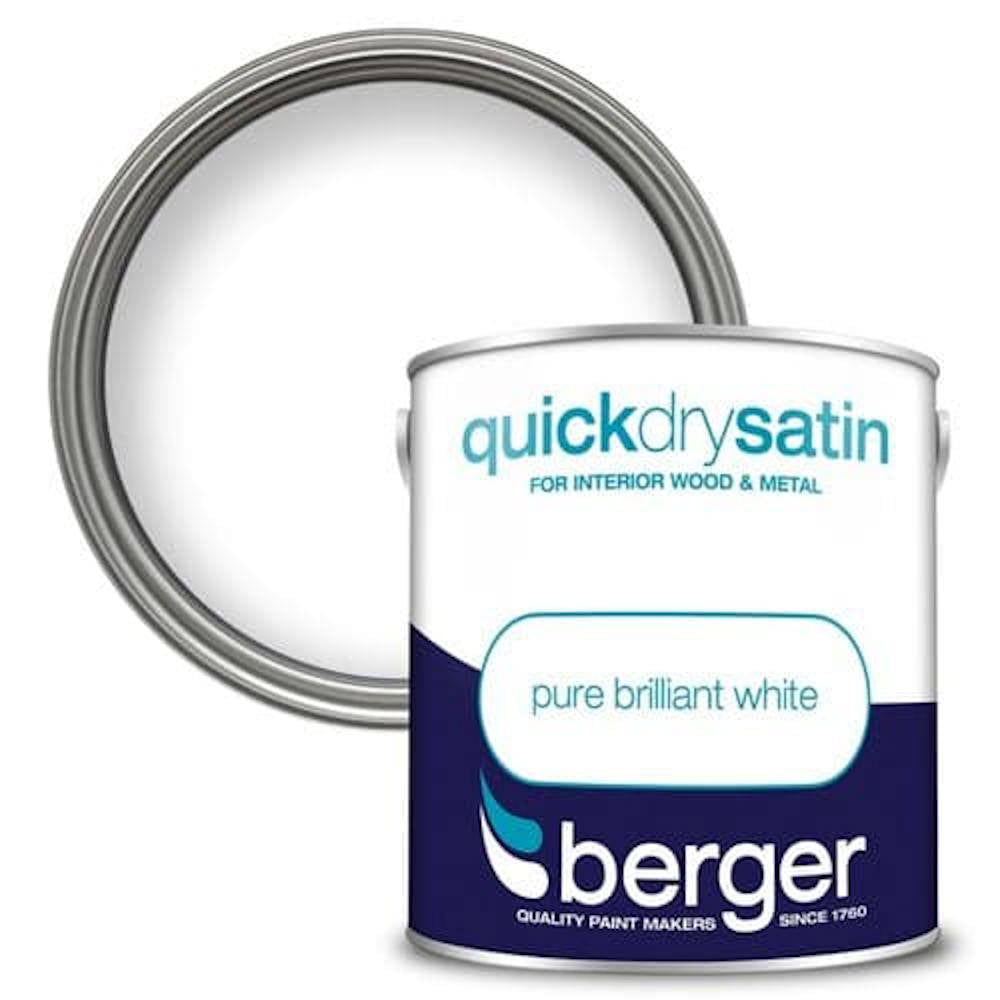 Berger Quick Dry Satin Brilliant White 2.5L White