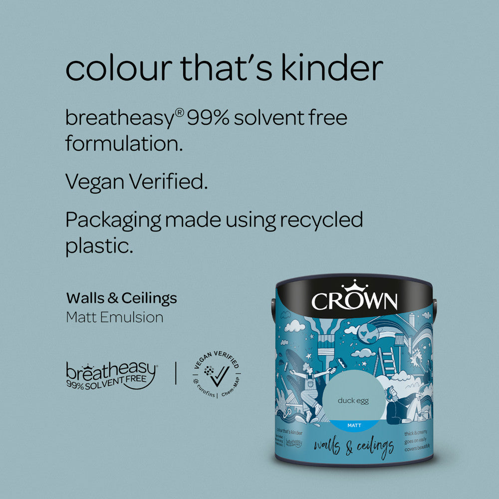 Crown Walls & Ceilings Emulsion Duck Egg 