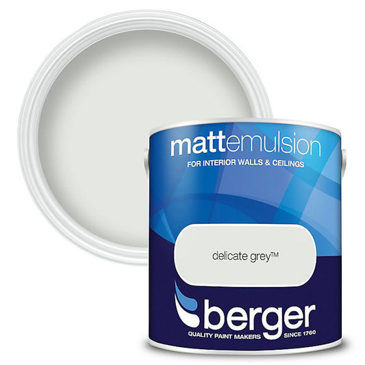 Berger Interior Emulsion Delicate Grey 2.5L Matt