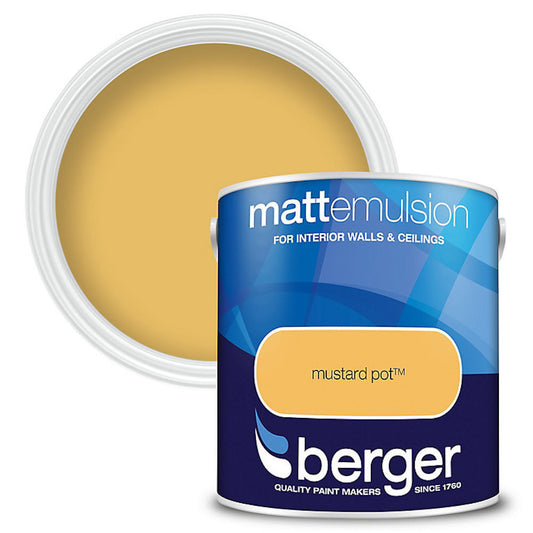 Berger Interior Emulsion Mustard Pot 2.5L Matt