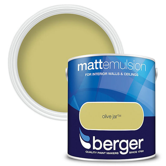 Berger Interior Emulsion Olive Jar 2.5L Matt