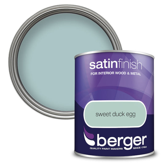 Berger Satin Sheen Sweet Duck Egg 750ml Satin