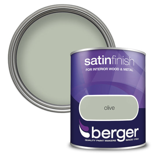 Berger Satin Sheen Olive 750ml Satin