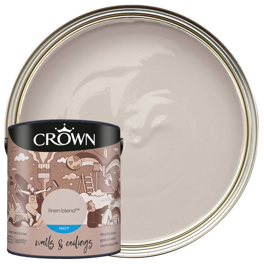 Crown Walls & Ceilings Emulsion Linen Blend